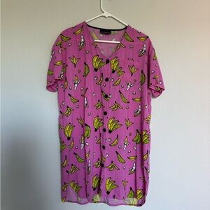Nooworks banana tunic shirt dress 🍌 MD Rayon